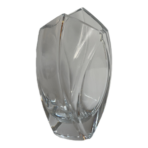 Baccarat Clear Crystal "Govern" 9" Heigh Vase Signed Rrigot