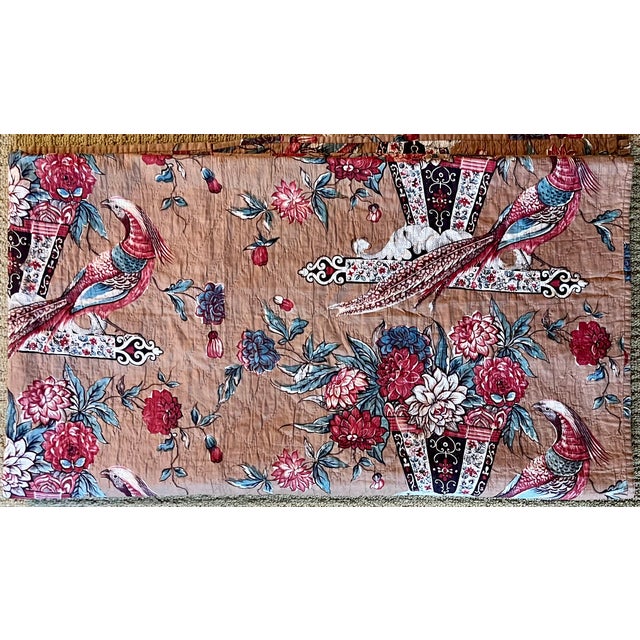 Antique Early 19th Century English Chintz Quilted Coverlet Circa 1830 For Sale In New York - Image 6 of 10