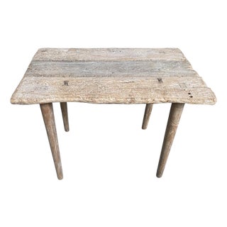 Andrianna Shamaris Wabi Sabi Teak Wood Console or Side Table For Sale