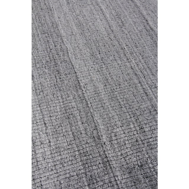 Not Yet Made - Made To Order Hamm Hand loom Wool/Viscose Charcoal Rug-8'x10'" For Sale - Image 5 of 8
