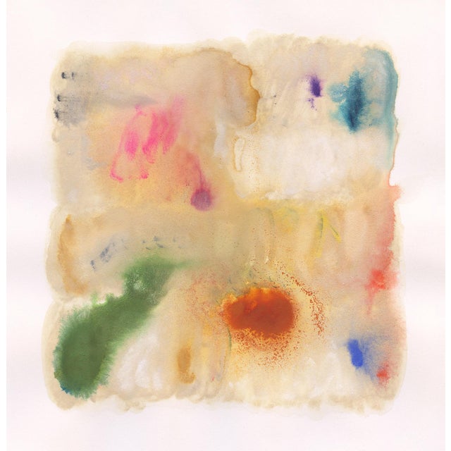 "Morphos", Colorful Abstract in Square Format by Tina Marrin 30x30 For Sale
