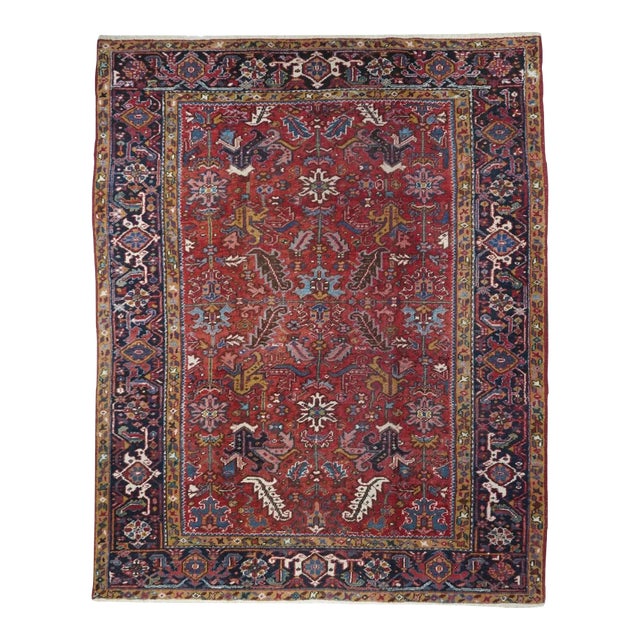 Vintage Heriz Rug 7' x 8'10'' For Sale