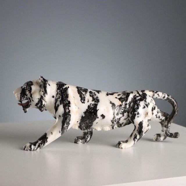 Black and White Marble Panther For Sale - Image 6 of 8