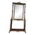 Vintage Brass Hall Tree With Mirror and Console For Sale