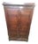 Industrial Display Cabinet in Walnut For Sale