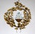 Gold-Plated Metal Flowers Wall Light, 1940s For Sale - Image 18 of 18