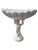 Beautiful vintage Italian white ceramic figural compote/centerpiece featuring a sculptural putto (cherub) supporting a...