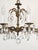 Metal Antique 8 Arm Dark Patina Opulent Brass Cut Lead Glass Crystal Chandelier For Sale - Image 7 of 15