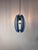 Blue Hanging Lamp in Blue Glass by Veca, Italy For Sale - Image 8 of 11