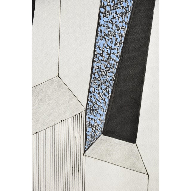 Black Ernst Geitlinger, Couple at the Table, 1965, Mixed Media on Paper For Sale - Image 8 of 12
