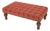 Red Tartan Long Footstool For Sale