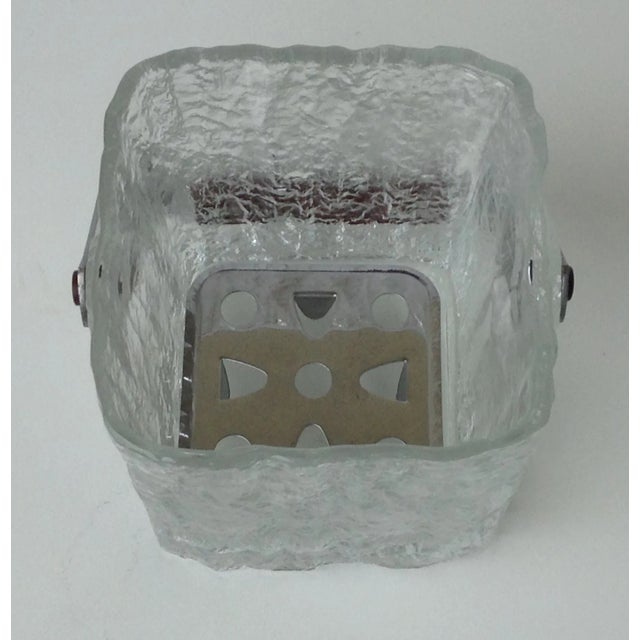 Vintage MCM Hoya Textured Iceberg Ice Bucket For Sale - Image 9 of 11