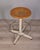 Bauhaus Vintage Industrial Metal and Wood Stool, 1960s For Sale - Image 3 of 9