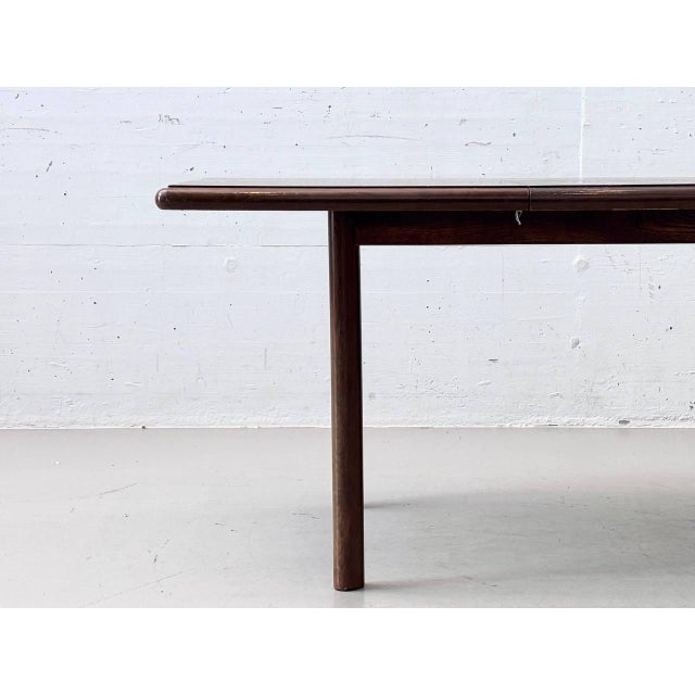 Brown Mid-Century Dining Table in Dark Wood, 1960s For Sale - Image 8 of 16