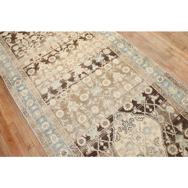 Textile Vintage Wide Persian Long Runner - 4'3" x 16' For Sale - Image 7 of 8