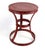 Side Table Round Dark Red Hint of Black Vintage For Sale - Image 4 of 9