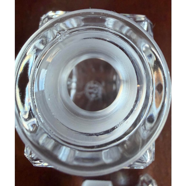 Glass Baccarat Beautiful Cut Crystal Perfume Bottle. For Sale - Image 7 of 8
