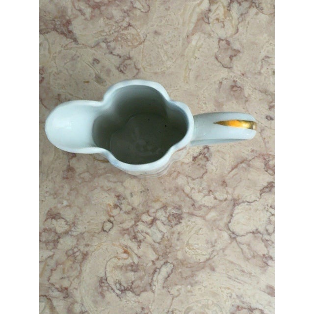French Country Vintage Haviland Limoges France Shalimar Floral Porcelain Pitcher Creamer For Sale - Image 3 of 5