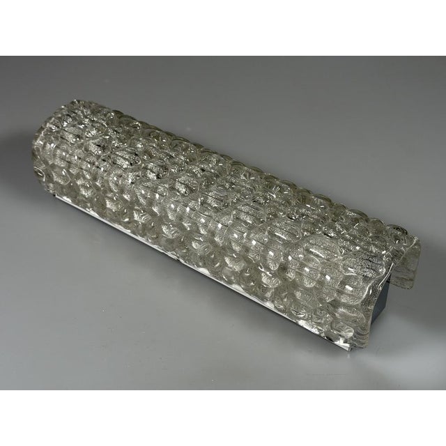 Space Age Wall Light in Ice Glass, 1960s-1970s For Sale - Image 6 of 16