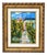 M. Gimenez, Country House with Sunflowers and a Girl, Oil on Canvas, Framed For Sale