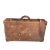 Antique Victorian Leather Suitcase/Travel Luggage Distressed 1880s For Sale - Image 4 of 13
