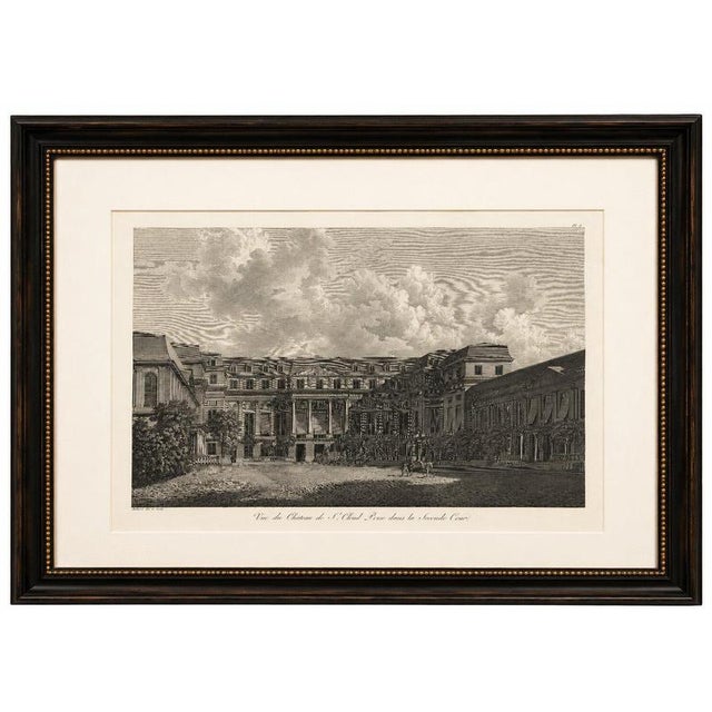 Title: View of the Château de Saint-Cloud from the Second Courtyard, Baltard, 1803 : This finely executed original antique...