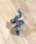 Bochic "Orient" Vintage Emerald & Fancy Sapphires Serpent Ring 18K & Silver For Sale - Image 18 of 18
