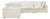 Wood Cali Natural Performance Fabric Modular L-Sectional For Sale - Image 7 of 7