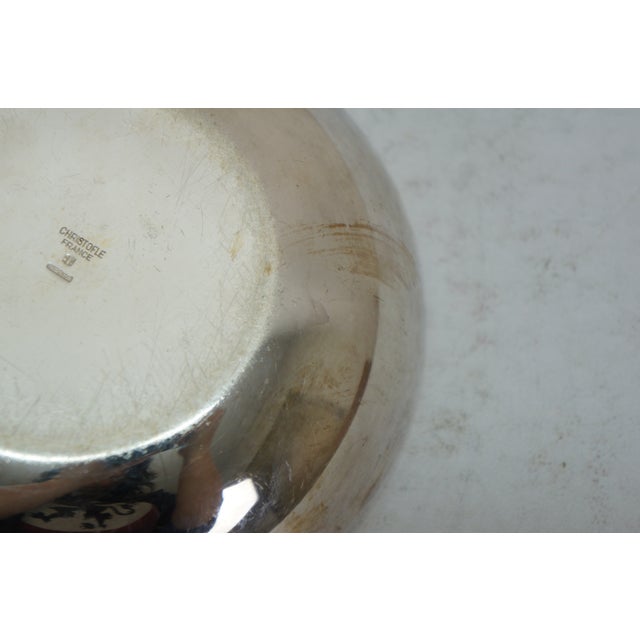 Silver Late 20th Century Christofle France Gallia Silverplate Candy Nut Bon Bon Dish Bowl Compote 6" For Sale - Image 8 of 10