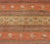 Textile Colorful Vintage Turkish Kilim Rug With Horizontal Stripes and Geometric Shapes For Sale - Image 7 of 12