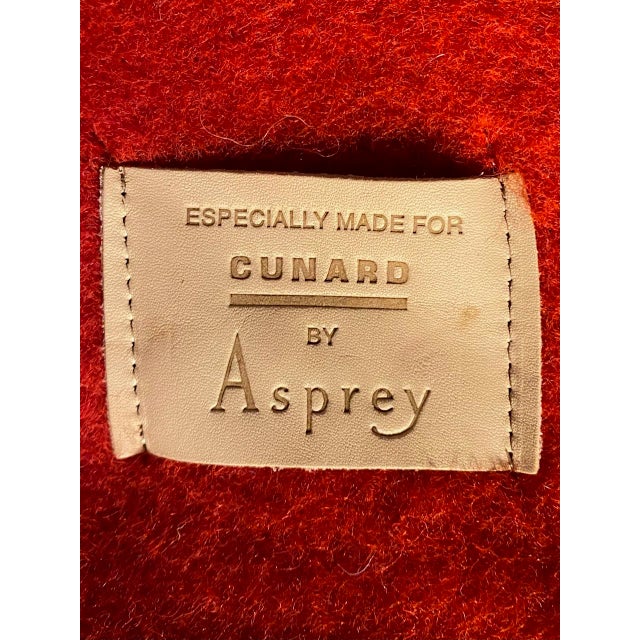Textile Asprey for Cunard Nautical Anchor Wool Blanket For Sale - Image 7 of 9