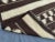 6x12 Vintage Flat Weave Kilim Rug, Brown & Ivory Geometric Design, Handwoven Wool Rug For Sale - Image 12 of 12