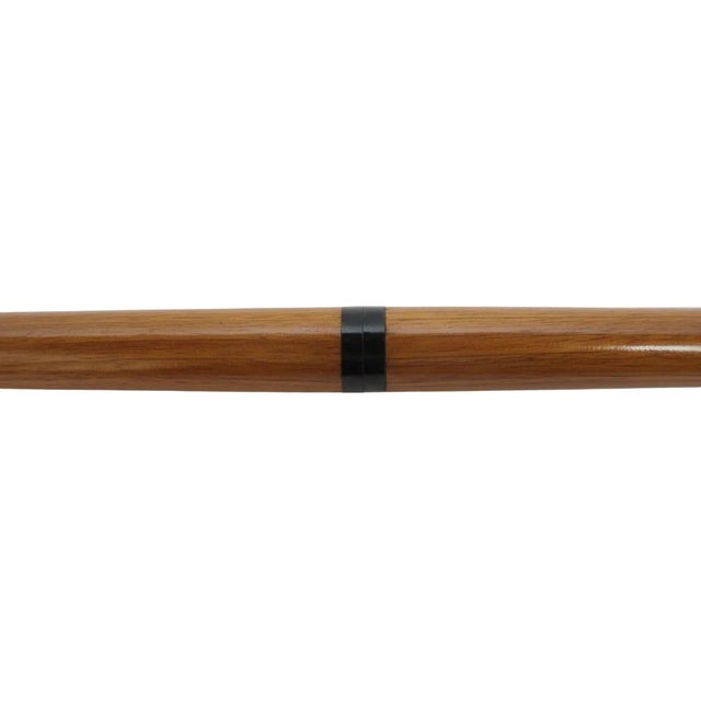 Early 20th Century Victorian Floral Embossed Brass Walking Tippling Stick Cane W/Hidden Cork Screw For Sale - Image 5 of 11