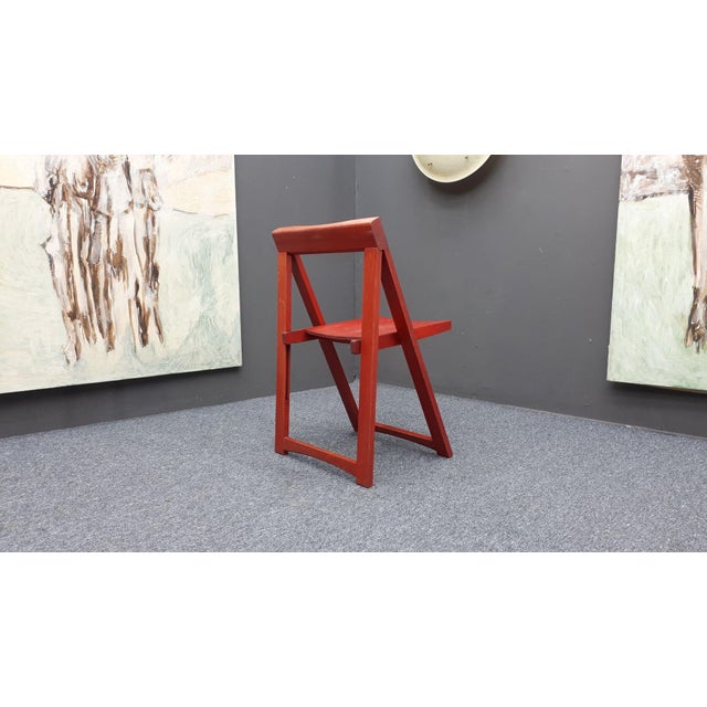 Mid-Century Modern Vintage Folding Chair by Aldo Jacober for Alberto Bazzani, 1960s For Sale - Image 3 of 9