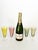 Colored Glass Champagne Coupes, France, 1970, Set of 6 For Sale - Image 3 of 13