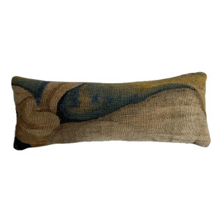 17th Century Antique Brussels Tapestry Pillow For Sale