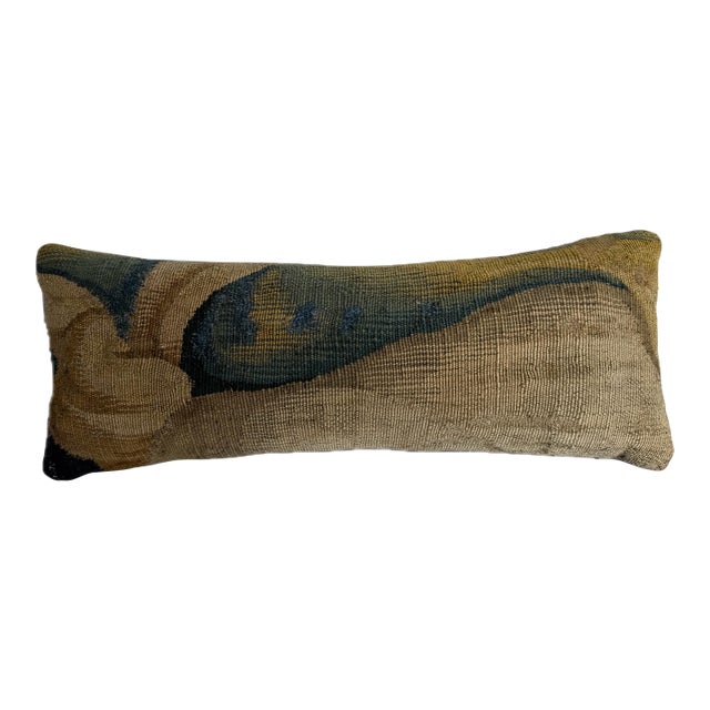 17th Century Antique Brussels Tapestry Pillow For Sale