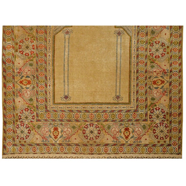 Early 20th Century Turkish Silk Prayer Rug For Sale In Chicago - Image 6 of 10