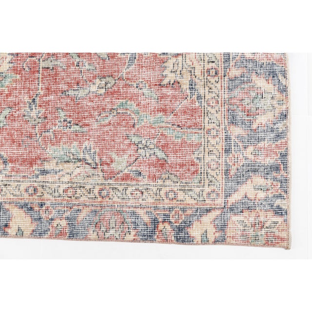 Textile 1960s Oushak Anatolian Wool Rug For Sale - Image 7 of 9