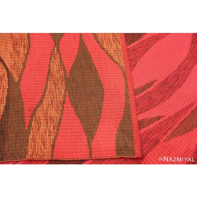 Mid-Century Modern Nazmiyal Collection Mid Century Modern Double Sided Swedish Kilim Rug For Sale - Image 3 of 6