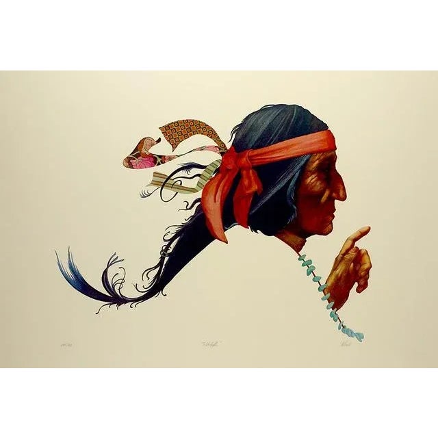 "To the Light" American Indian, by Robert Alrich, Cherokee, Navajo, Sioux, Apache, Blackfeet Limited Edition Print, 1986 For Sale