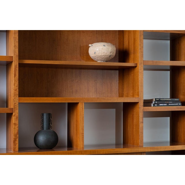 Brown Vintage Italian Modern Walnut Bookcase, 1960s For Sale - Image 8 of 12