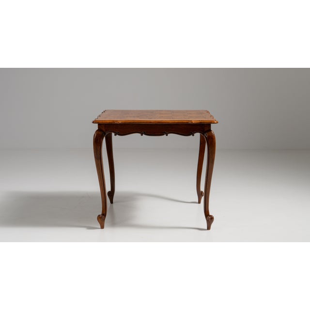 19th Century French Chestnut Brown Louis XV Oak Side Table For Sale - Image 14 of 15