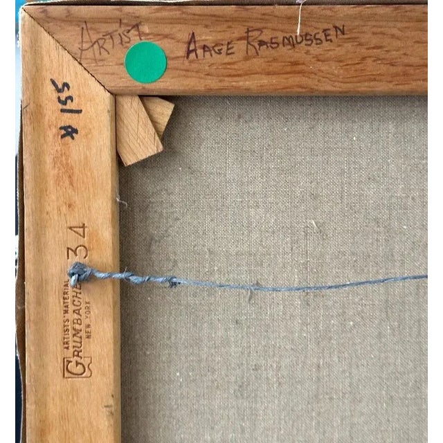 1960s “Space Elements” Original Painting by Aage Rasmussen For Sale - Image 11 of 13