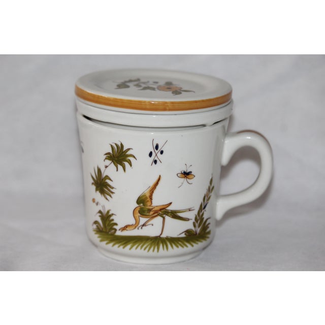 Porcelain Herbal Tea Infuser Mug, 1980s For Sale - Image 4 of 18