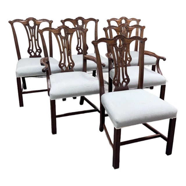 Vintage Duncan Phyfe Dining Chairs, Set of Six For Sale