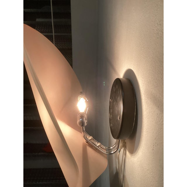 1980s Pink Shell Glass Wall Light, Italy, 1980s For Sale - Image 5 of 7