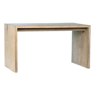 Washed Pine Waterfall Desk For Sale