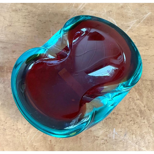 Vintage Italian Murano Glass Bowl For Sale In West Palm - Image 6 of 12