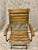 Original vintage wood and iron folding chair from south of France